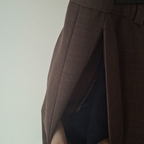 Men's fabric pants used, summer brown, size Large/XL