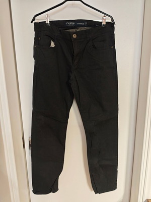 Canda (C&A) men's black stretch pants used