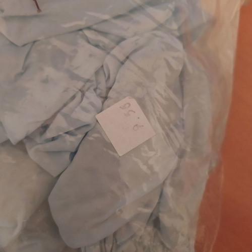 Waterproof hair cap for bath in sky blue