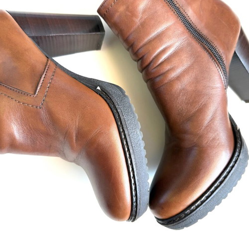 Classico women's ankle boots used size 40, brandy color, 10 cm heel