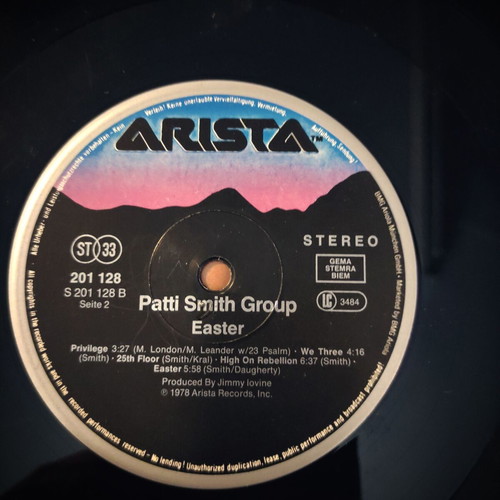 Patti Smith Group Easter 12'' Vinyl LP used, Greek pressing