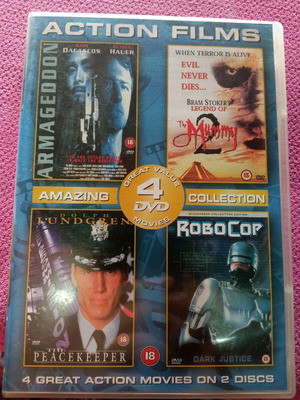 Action Films 4 Movies DVD like new, subbed