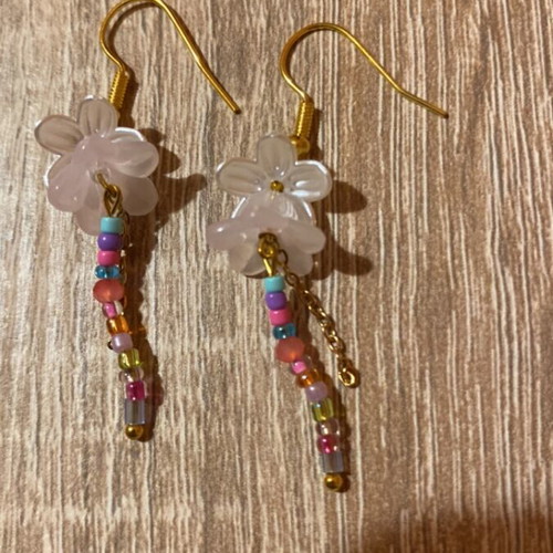 Handmade earrings multicolored, made to order, inspired by Barbie