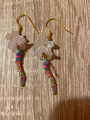 Handmade earrings multicolored, made to order, inspired by Barbie