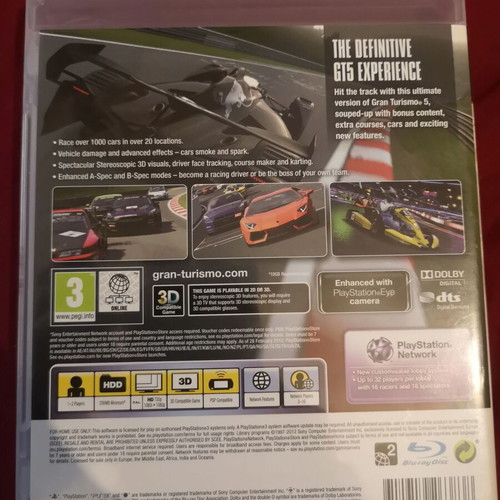 Gran Turismo 5 Academy Edition PS3 like new