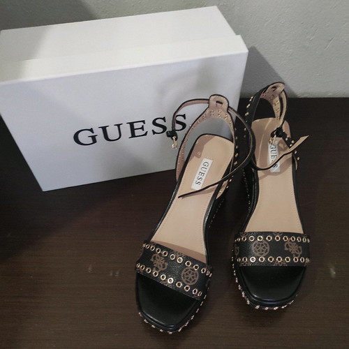 Guess Black Platform Sandals New Size 37