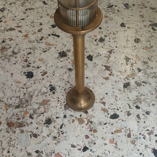 Lido brass outdoor lamp IP64 E27 socket 65 cm new