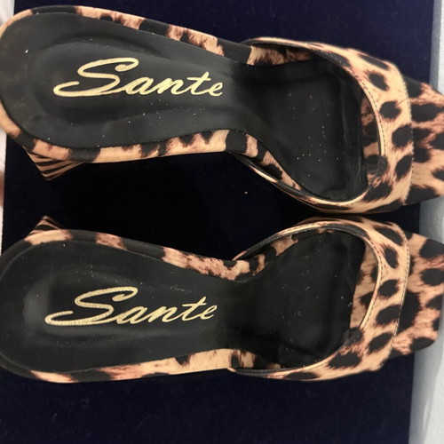 Sante leopard print sandals new, size 36