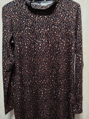 Pull& Bear leopard print dress like new size M