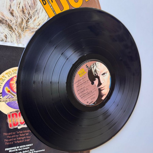 Billy Idol Whiplash Smile LP used, 1st US 1986 pop