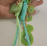 Keychain with kiwis new, green