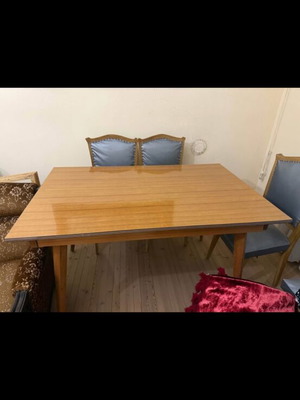 Dining table with extension used