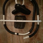 Abdominal Exercise Device with Headrest used
