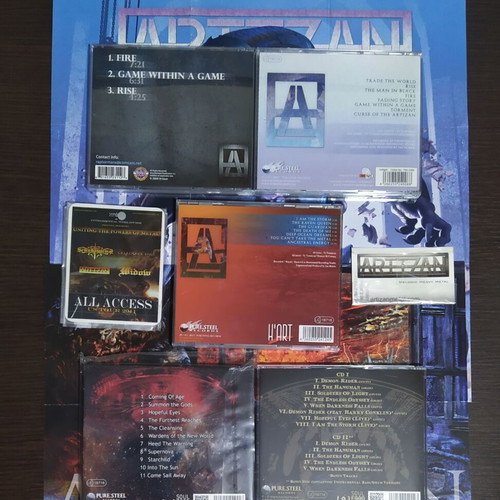 Artizan 5 CD used like new metal collection with backstage pass