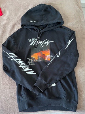 Graphic Hoodie H&M σαν καινούργιο, μαύρο, μέγεθος XS