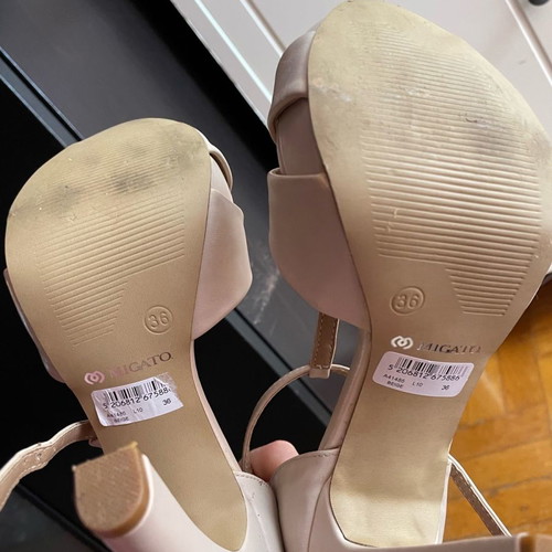Migato sandals used, nude color, size 36 with buckle