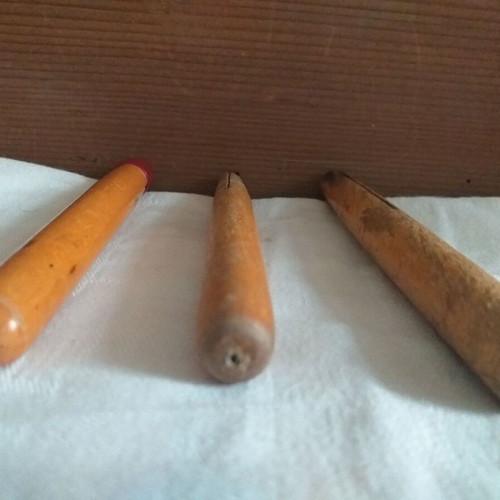 Collectible wooden pens set of 3 Staedtler and Superieur