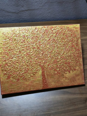Embossed canvas painting Tree of Life like new