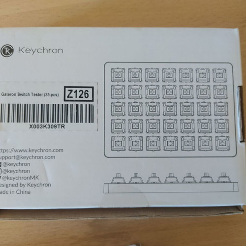 Gateron and Kailh Switch Testers with transparent Keycaps, 70 pieces, new