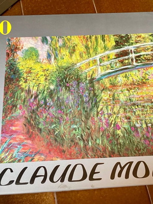 Puzzle used 1000 pieces with Claude Monet painting