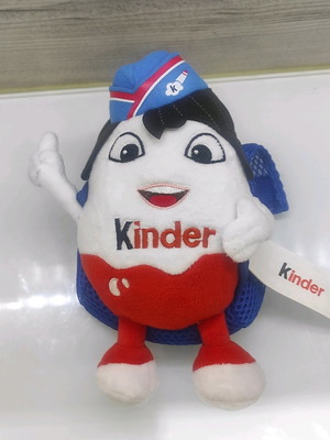 Колекционерско плюшено Kinderino стюардеса като ново 20см