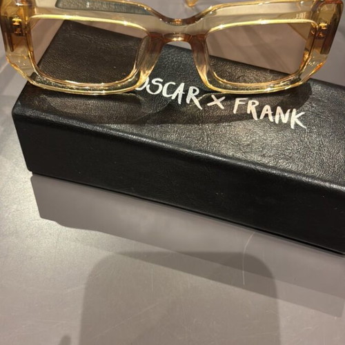 Oscar x Frank Sunglasses like new, clear yellow-orange