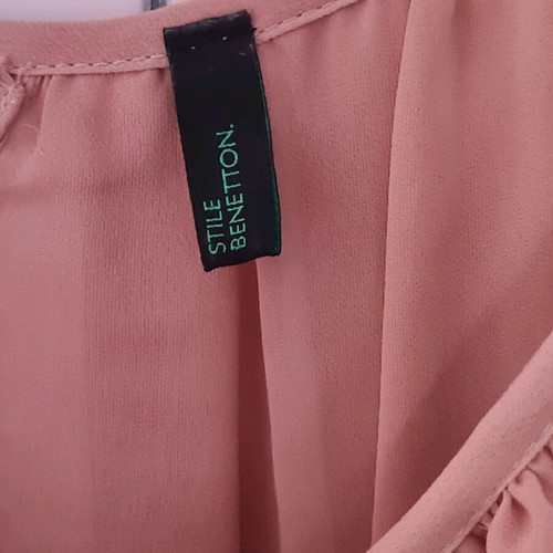 Benetton cocktail φόρεμα midi σαν καινούργιο, μπεζ ροζ, μέγεθος 12-14