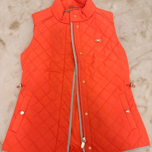 USPS Polo gilet new, size M, orange