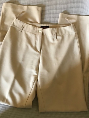 Crepe women's pants beige new Kanellis collection
