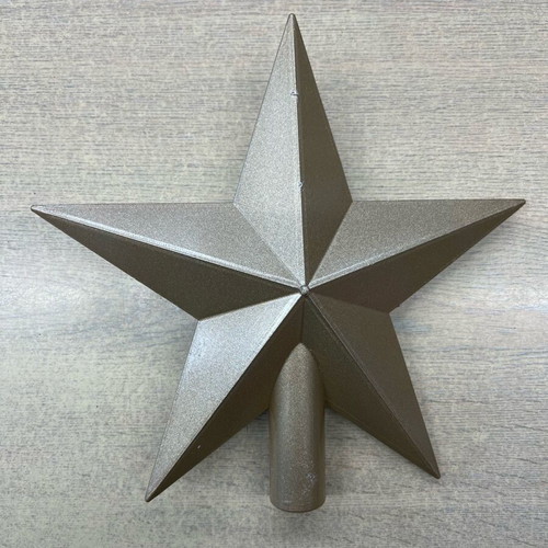 Christmas star tree topper gold 23 cm new