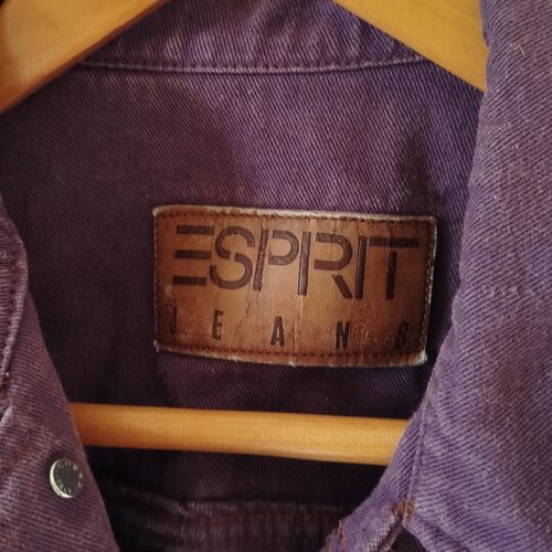 Esprit Cropped Denim Jacket size M like new with cotton dress gift