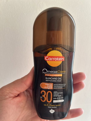 Carroten Omega Care Tan & Protect αντηλιακό λάδι SPF 30 νέο