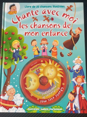 Children's French Songs Book-CD new