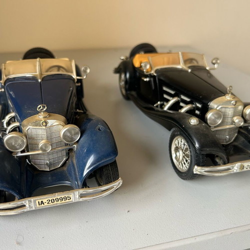 Mercedes antique model cars Burago 1/18 used, very old, rare