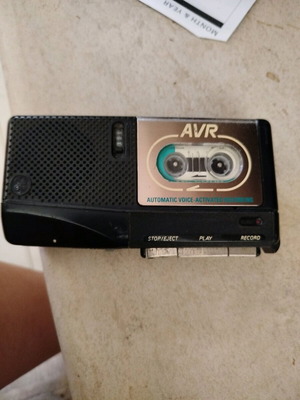 AVR portable cassette player used, functional, vintage 1990