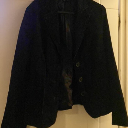 Corduroy black jacket Zara like new, size L