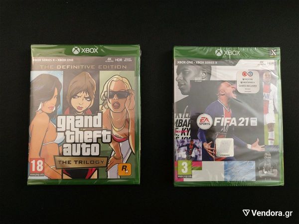  Rockstar Games Grand Theft Auto : The Trilogy & EA FIFA 21 (XBOX ONE & SERIES X|S)