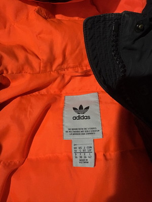 Adidas jacket, black, size small