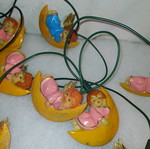 Old lights used, functional, blinking