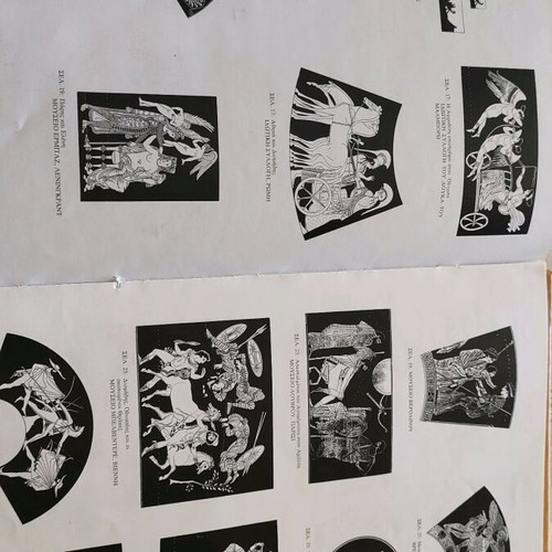 Homer's Iliad like new book with painted illustrations