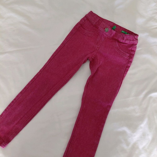 Benetton leggings like new, pink, for 6 years old