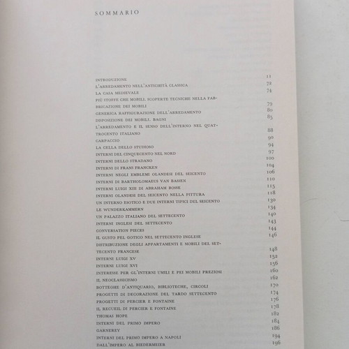 La Filosofia dell' Arredamento Mario Praz book like new, Italian