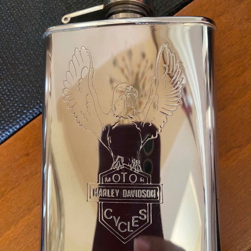 Harley Davidson flask new stainless steel with box