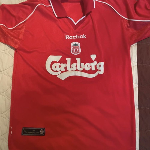 Liverpool Home Jersey 1996-97 used with Carlsberg sponsorship