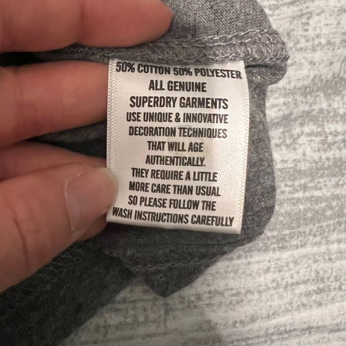 Superdry woman t shirt XS like new, grey