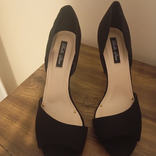 Velvet shoes size 39 like new, black pumps