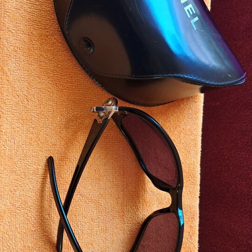 Chanel sunglasses black-green gradient