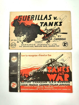 WWII Σπάνια συλλεκτικά βρετανικά στρατιωτικά βιβλιαράκια μεταχειρισμένα