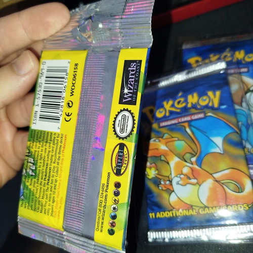 Pokemon Base Set Booster Packs Set of 3 (Sealed)