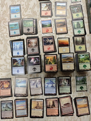 Magic The Gathering Lands cards like new